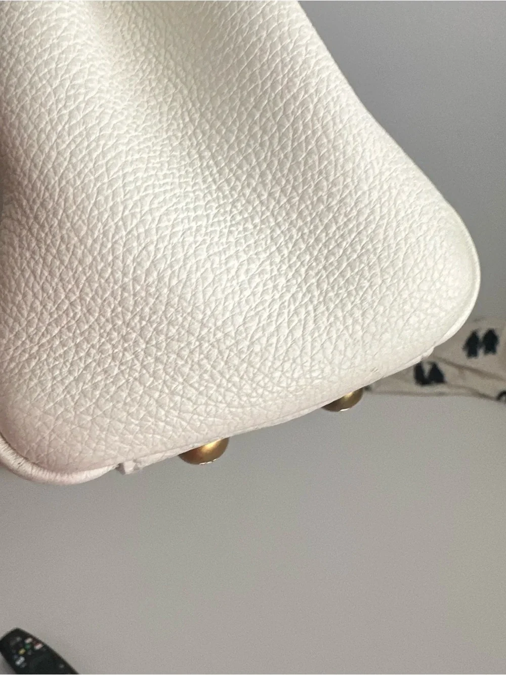 Fendi White Peekaboo medium Top Handle Bag with Gold Hardware